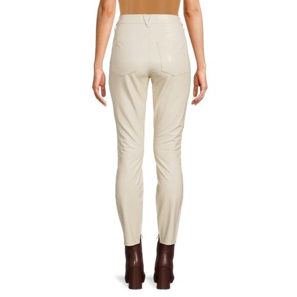 Veronica Beard Debbie Vegan Faux Leather High Rise Skinny Jeans Size 24 - Picture 2 of 8